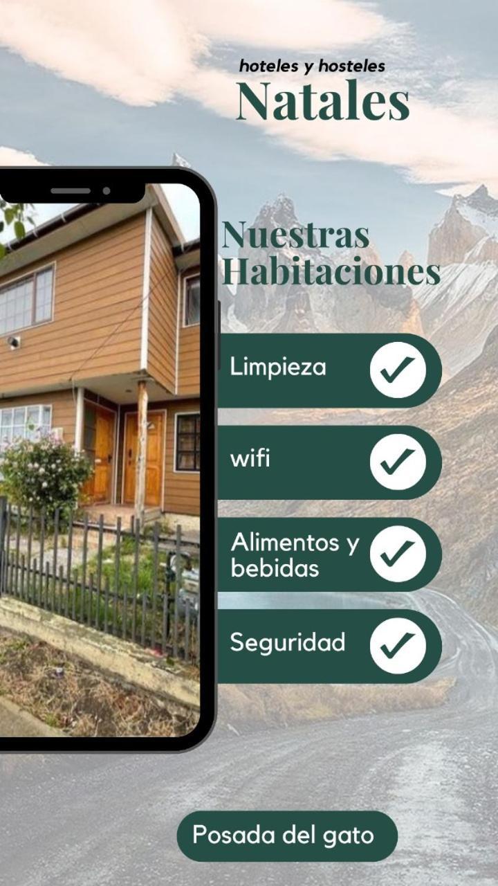 Posada De Los Gatos Bed & Breakfast Пуерто Наталес Екстериор снимка